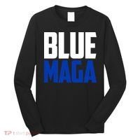 Blue Maga Democrat Make America Great Again Long Sleeve Shirt thumb 0