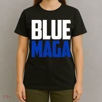 Blue Maga Democrat Make America Great Again T-Shirt thumb 4