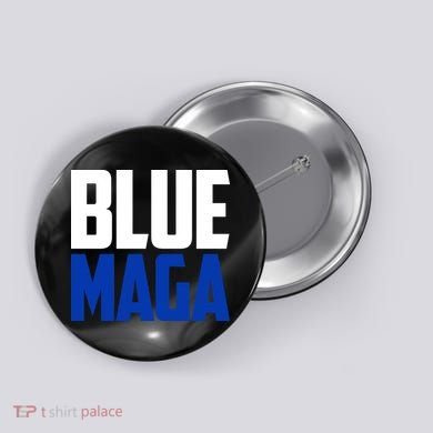 Blue Maga Democrat Make America Great Again Button