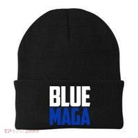 Blue Maga Democrat Make America Great Again Beanie thumb 0