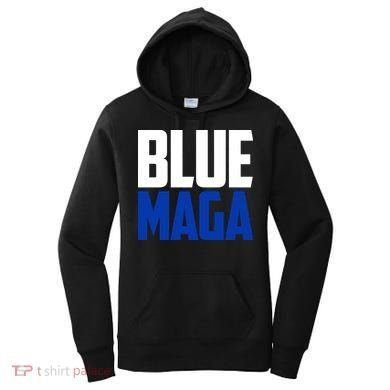 Blue Maga Democrat Make America Great Again Women's Hoodie