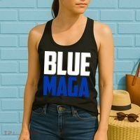 Blue Maga Democrat Make America Great Again Women's Tank Top thumb 2