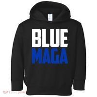 Blue Maga Democrat Make America Great Again Toddler Hoodie thumb 0