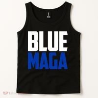 Blue Maga Democrat Make America Great Again Tank Top thumb 2