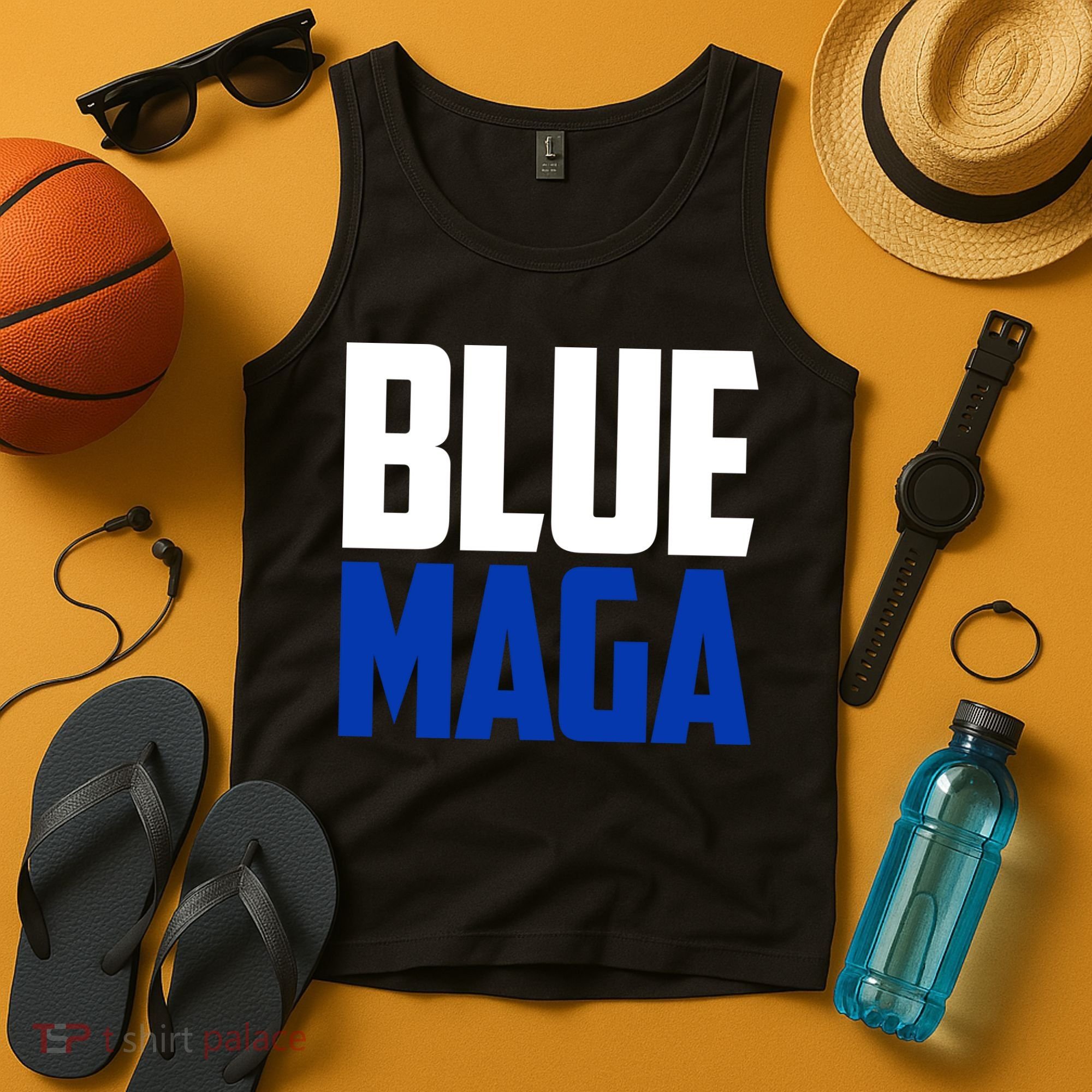 Blue Maga Democrat Make America Great Again Tank Top