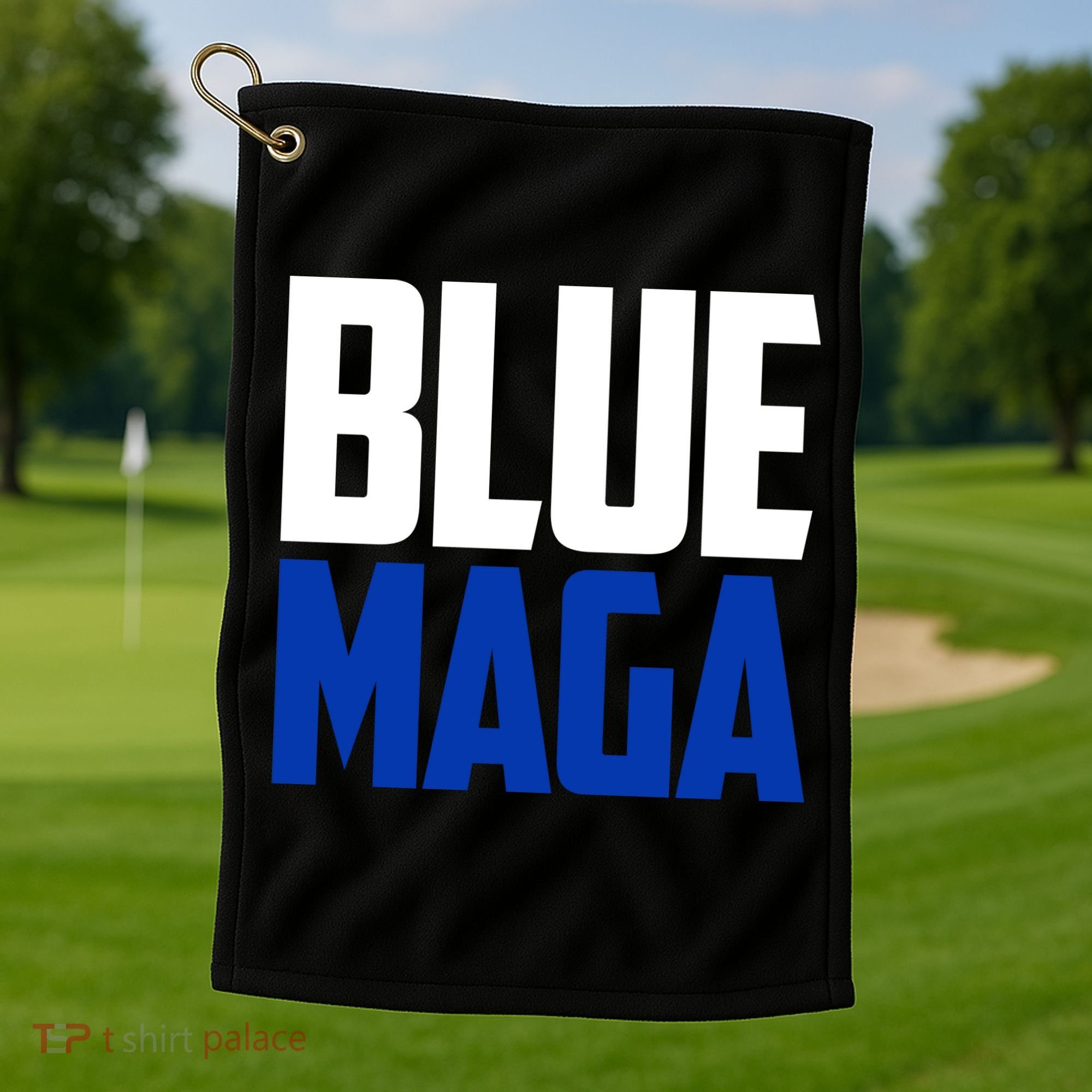 Blue Maga Democrat Make America Great Again Golf Towel