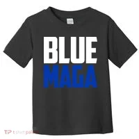 Blue Maga Democrat Make America Great Again Toddler T-Shirt thumb 0