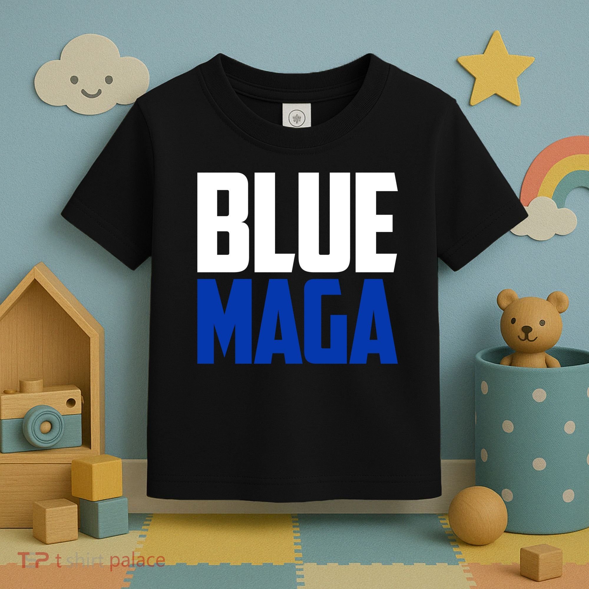 Blue Maga Democrat Make America Great Again Toddler T-Shirt