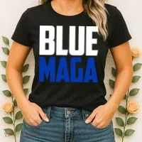 Blue Maga Democrat Make America Great Again Women's T-Shirt thumb 2
