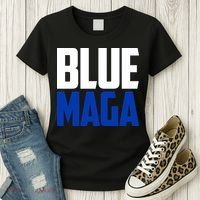 Blue Maga Democrat Make America Great Again Women's T-Shirt thumb 3