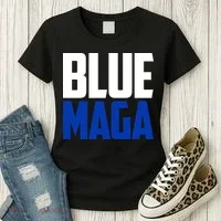 Blue Maga Democrat Make America Great Again Women's T-Shirt thumb 3