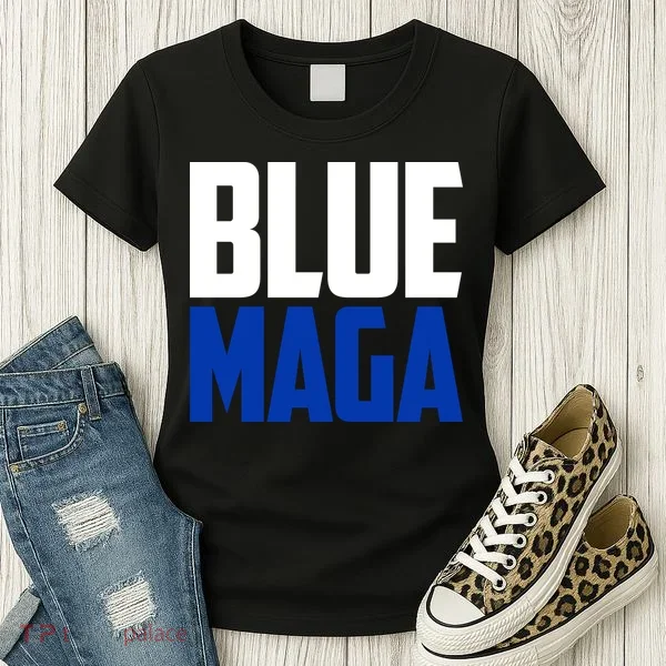 Blue Maga Democrat Make America Great Again Women's T-Shirt
