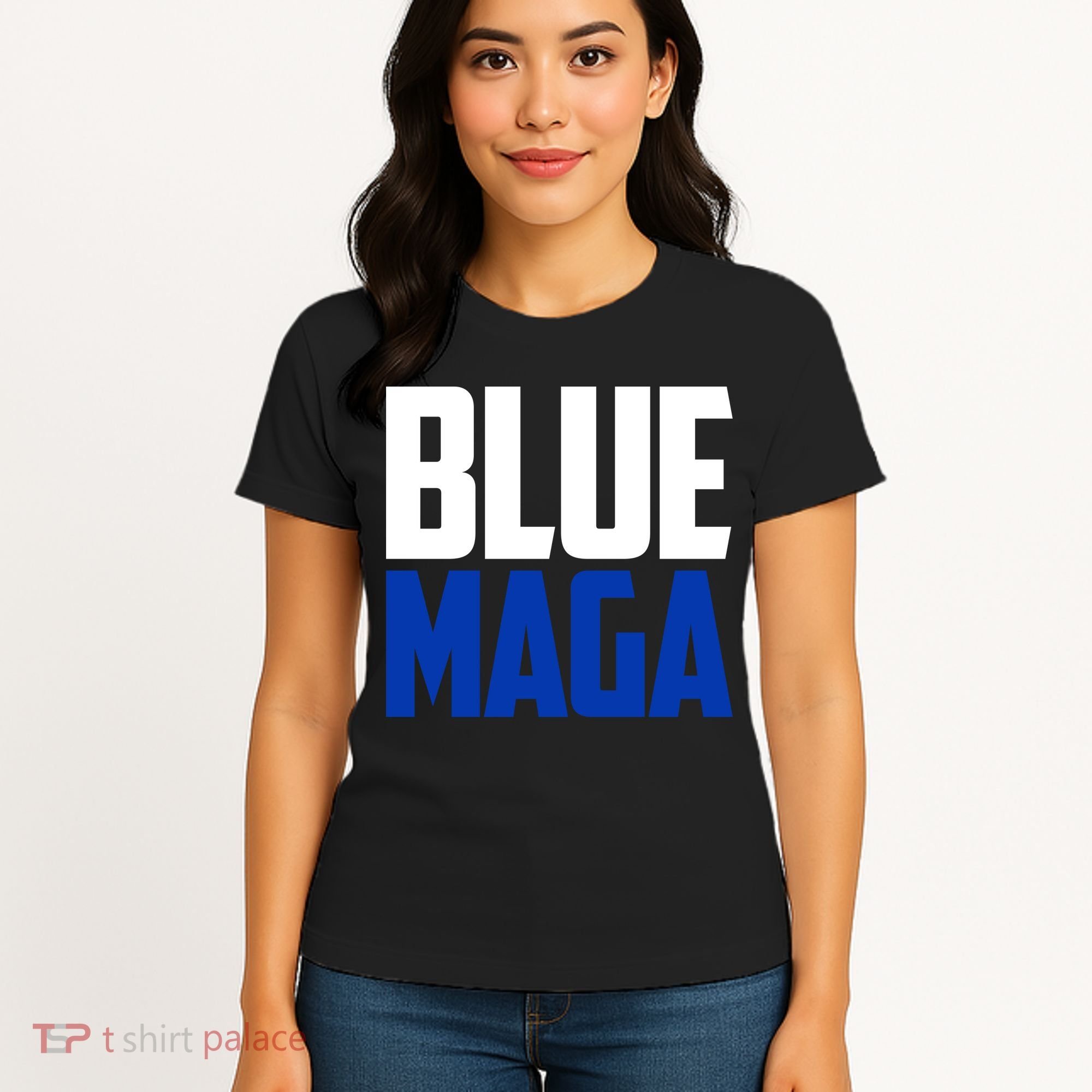 Blue Maga Democrat Make America Great Again Women's T-Shirt