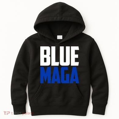 Blue Maga Democrat Make America Great Again Kids Hoodie