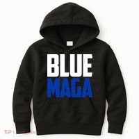 Blue Maga Democrat Make America Great Again Kids Hoodie thumb 0