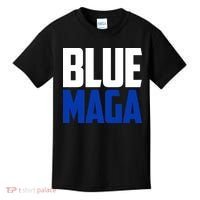 Blue Maga Democrat Make America Great Again Kids T-Shirt thumb 0
