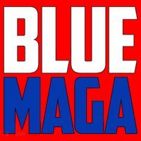 Blue Maga Democrat Make America Great Again Santa Hat thumb 1