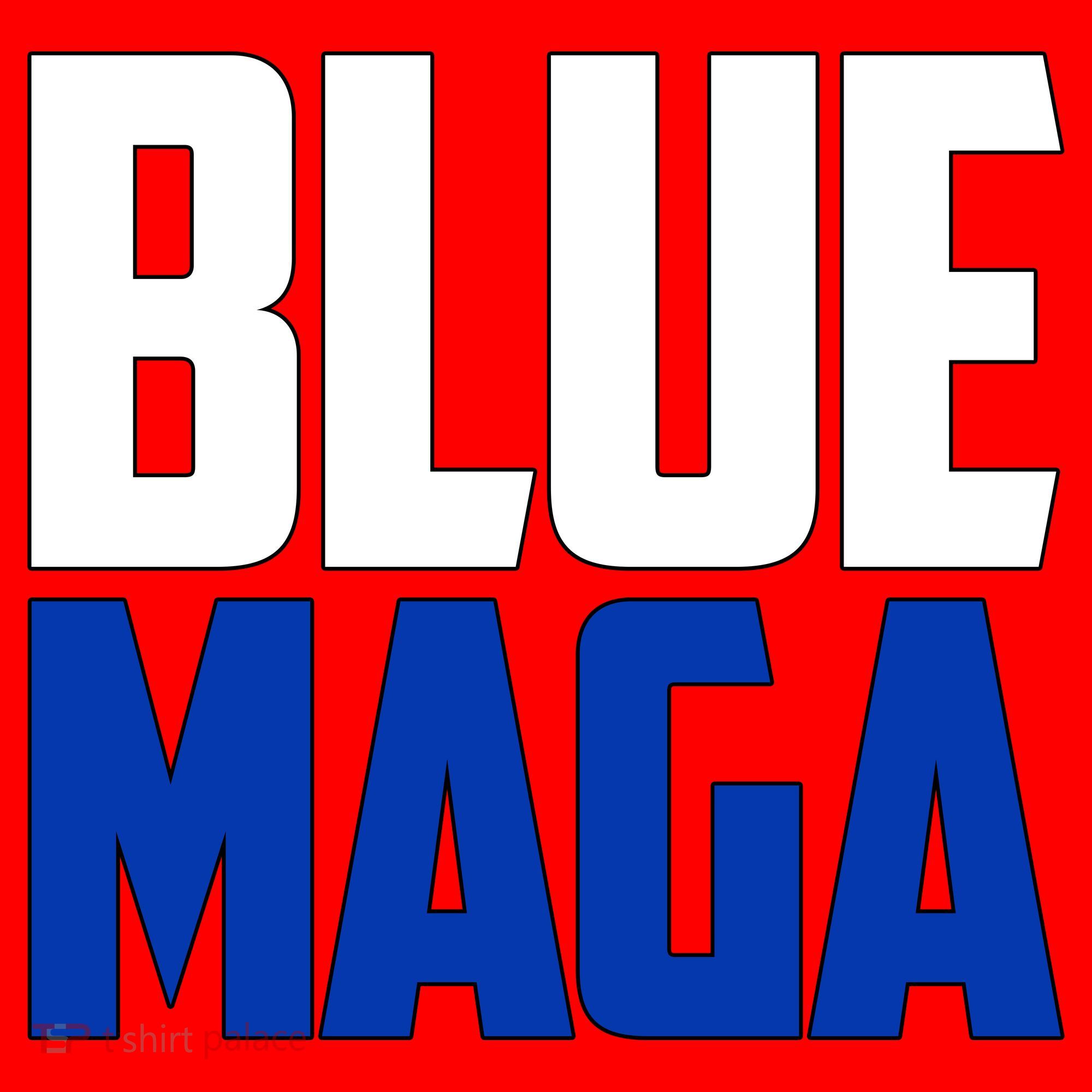 Blue Maga Democrat Make America Great Again Santa Hat