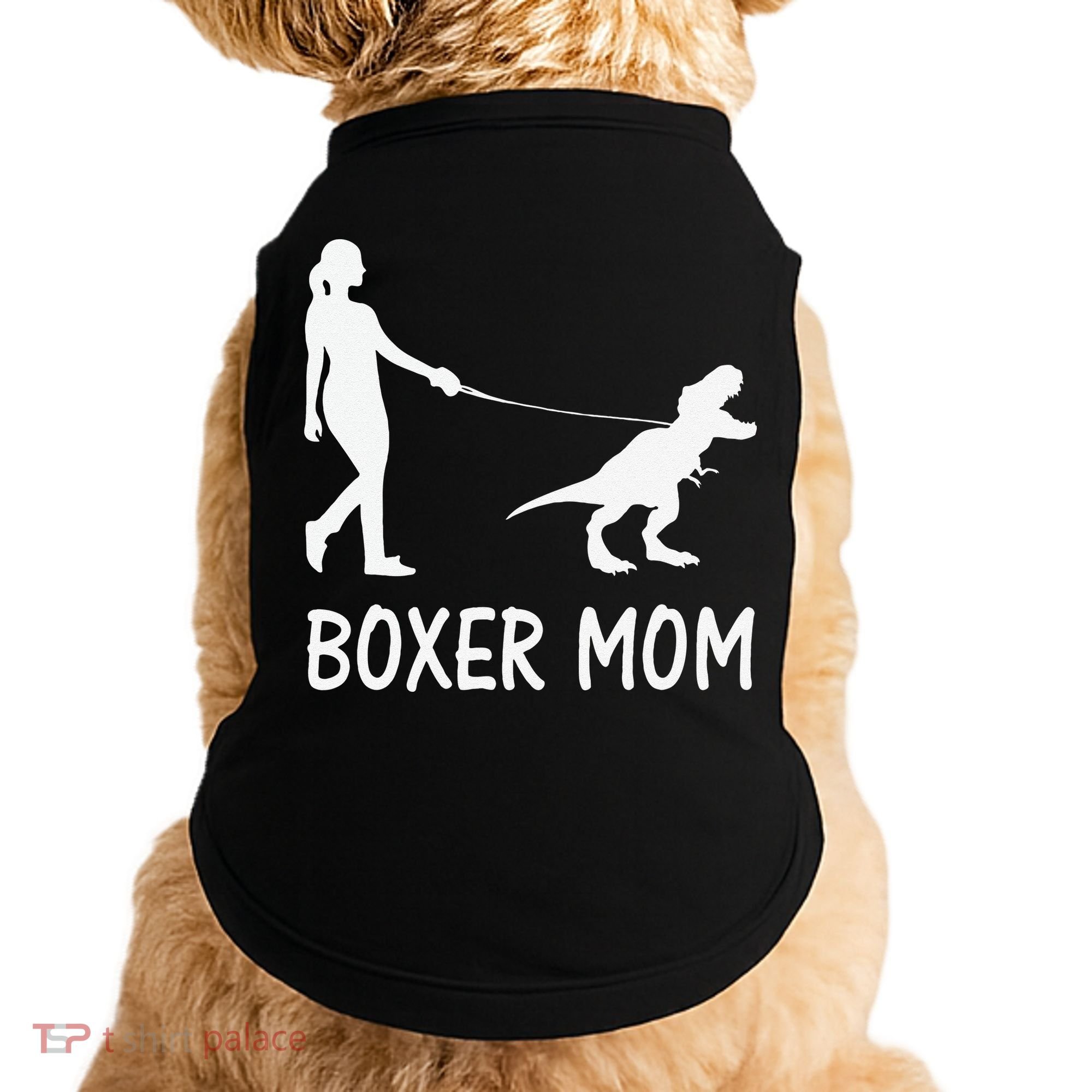 Boxer Mom Dog Boxer Mama Dinosaur Women Mother's Day Doggie Tank