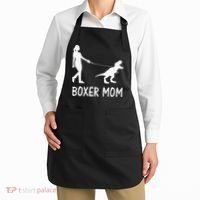 Boxer Mom Dog Boxer Mama Dinosaur Women Mother's Day Apron thumb 2