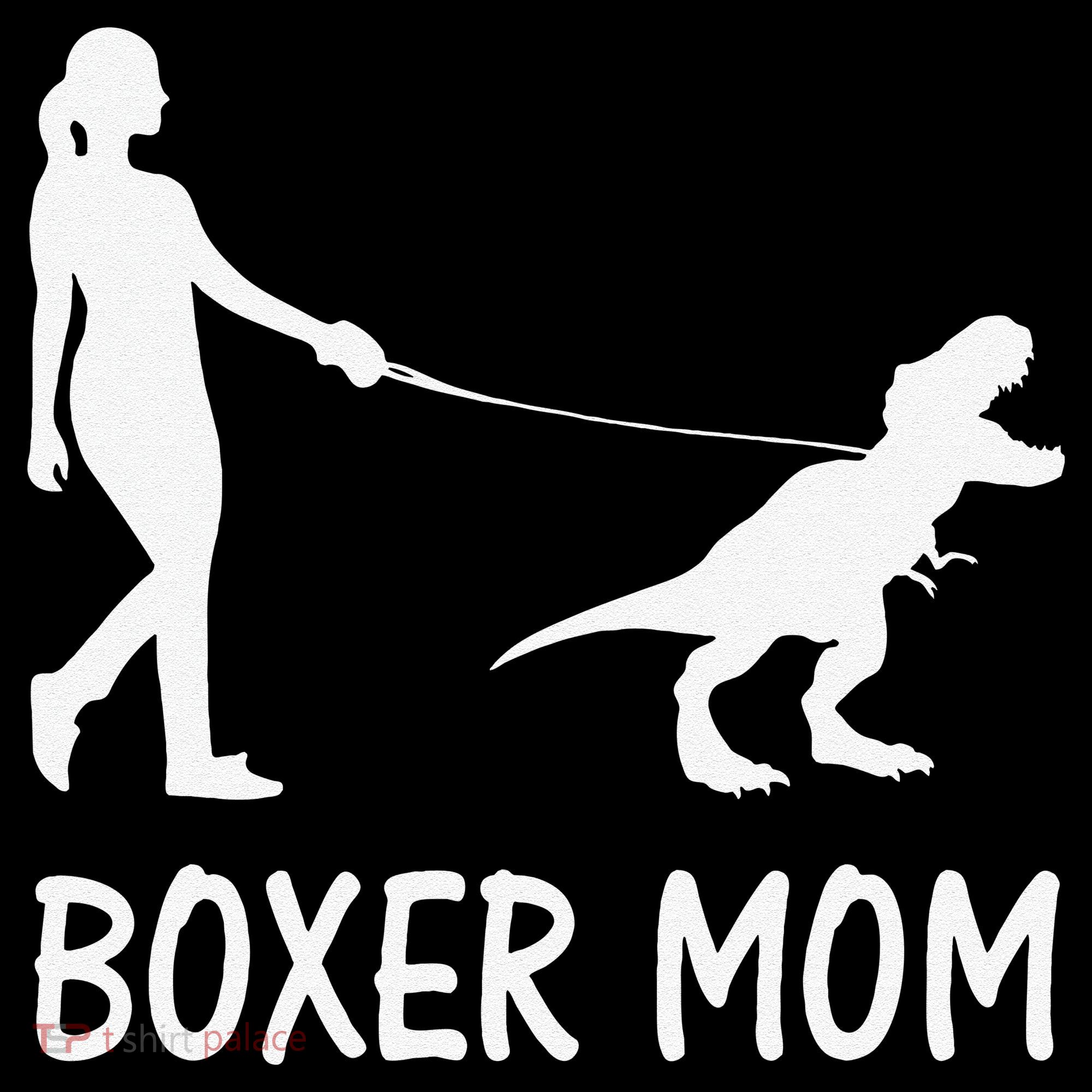 Boxer Mom Dog Boxer Mama Dinosaur Women Mother's Day Coffee Mug