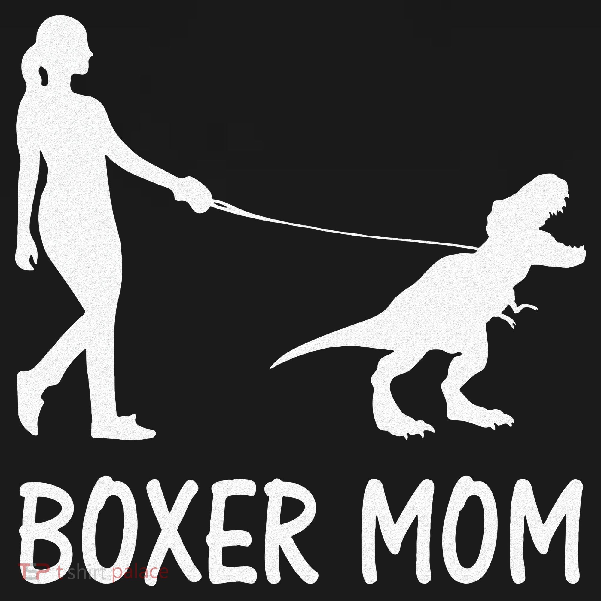 Boxer Mom Dog Boxer Mama Dinosaur Women Mother's Day Women's Hoodie
