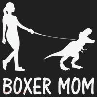 Boxer Mom Dog Boxer Mama Dinosaur Women Mother's Day Golf Towel thumb 3