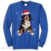 Bernese Mountain Dog Lights Christmas Matching Family Funny Gift Sweatshirt thumb 0