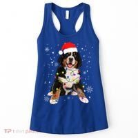Bernese Mountain Dog Lights Christmas Matching Family Funny Gift Women's Tank Top thumb 0