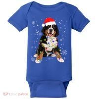 Bernese Mountain Dog Lights Christmas Matching Family Funny Gift Baby Bodysuit thumb 0