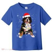 Bernese Mountain Dog Lights Christmas Matching Family Funny Gift Toddler T-Shirt thumb 0
