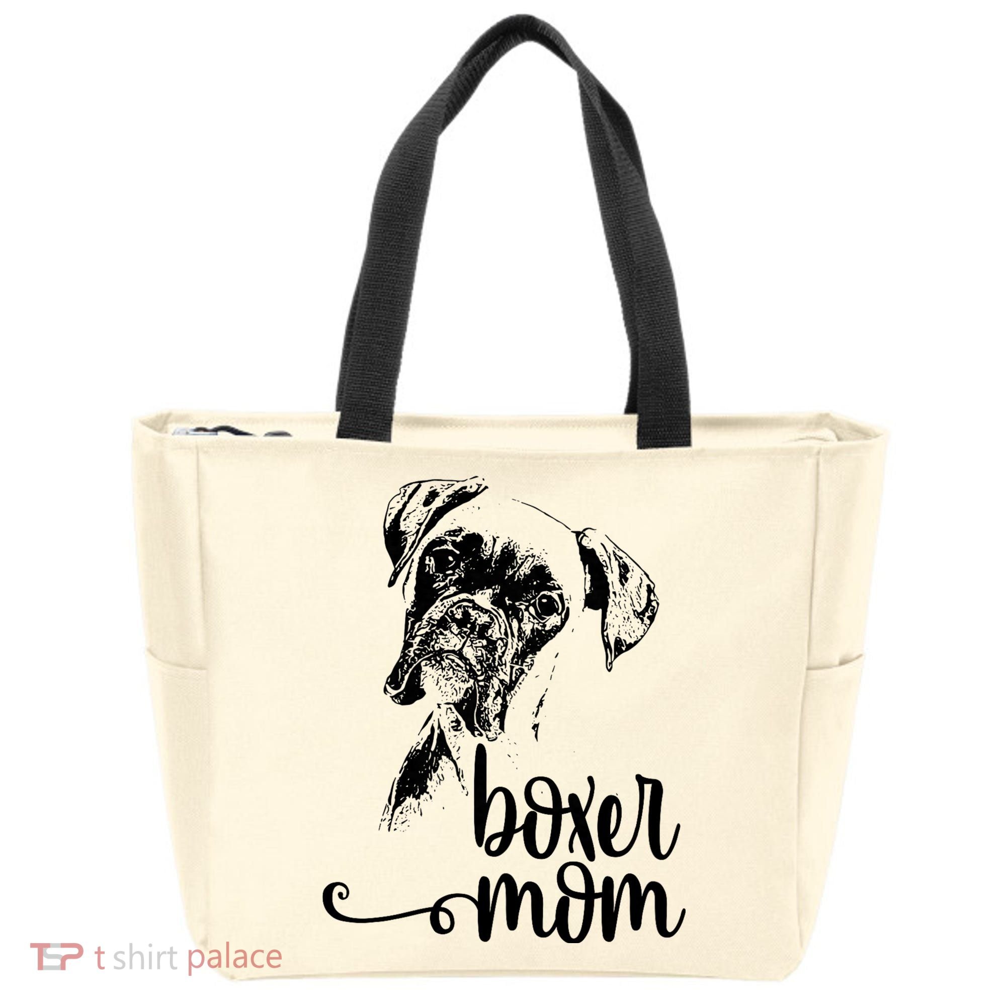 Boxer Mom Dog Face Dog Lovers Boxer Mom Tote Bag