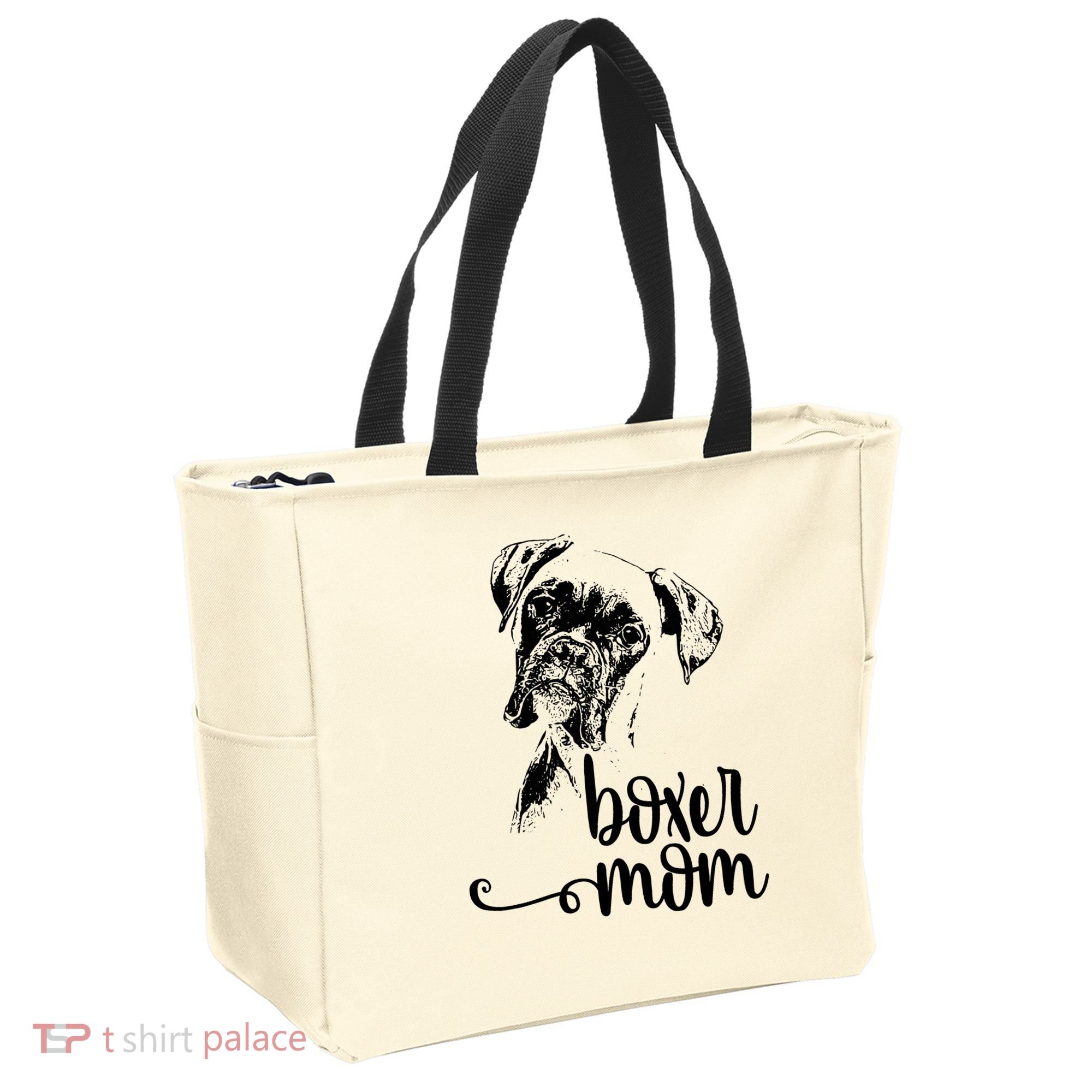 Boxer Mom Dog Face Dog Lovers Boxer Mom Tote Bag