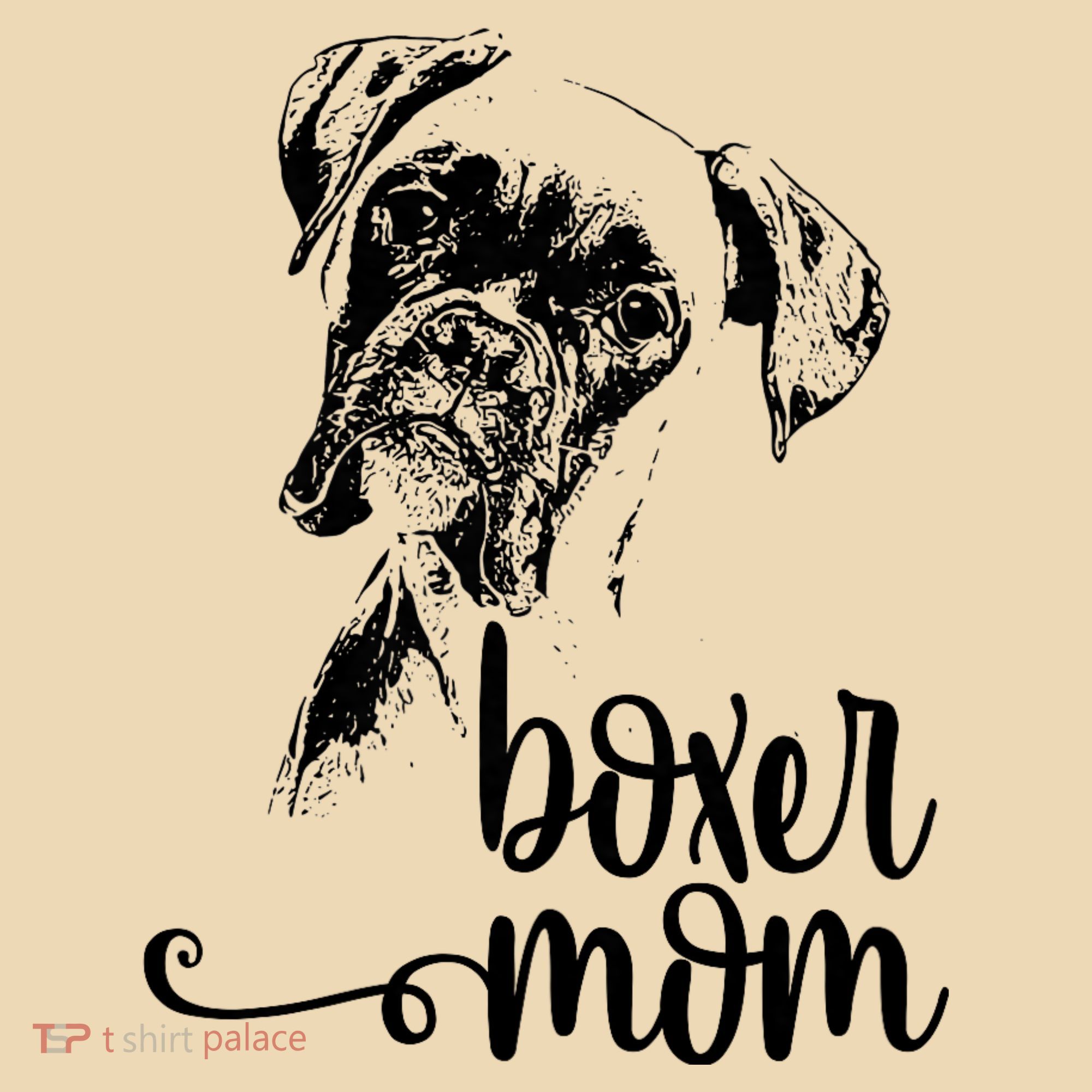 Boxer Mom Dog Face Dog Lovers Boxer Mom Tote Bag