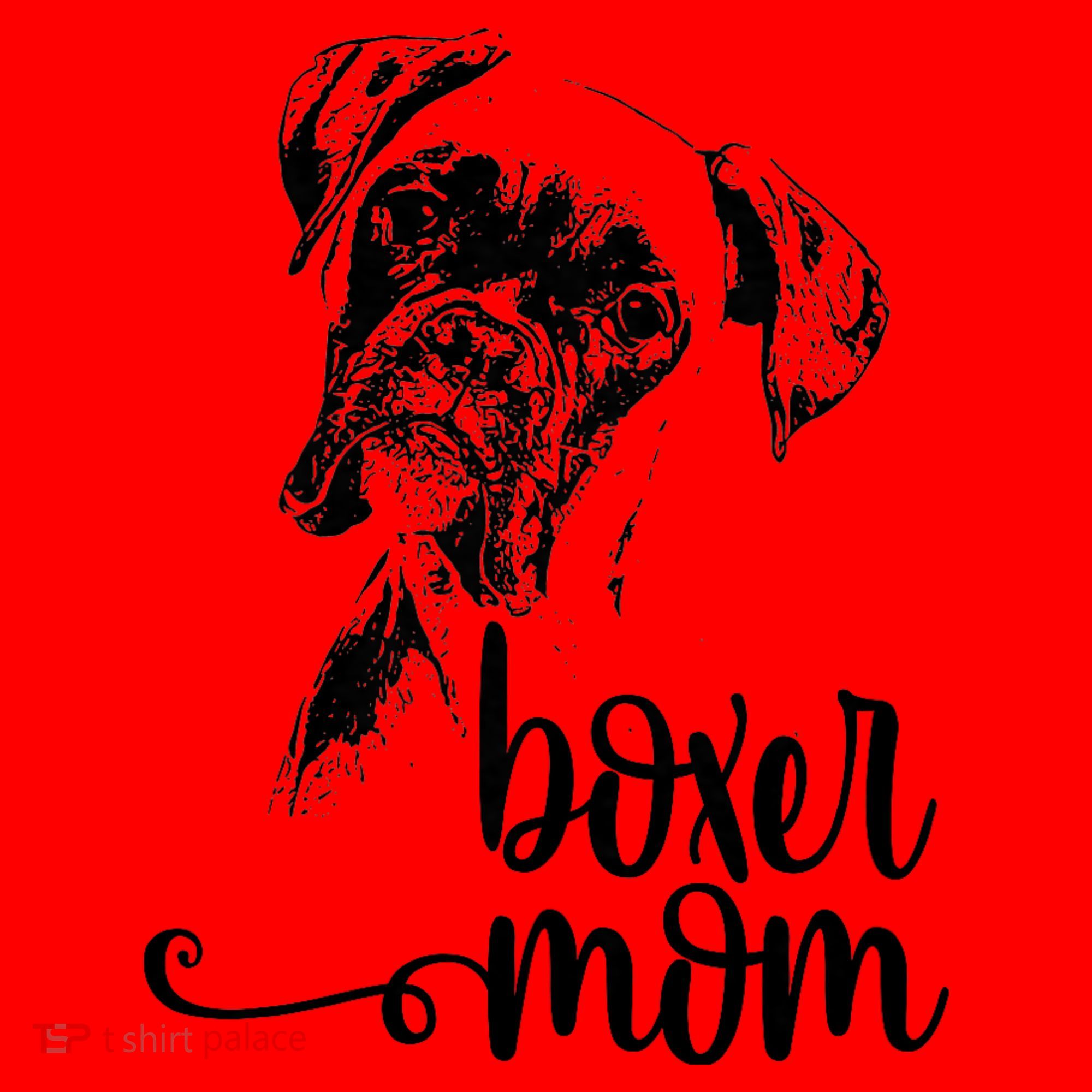 Boxer Mom Dog Face Dog Lovers Boxer Mom Santa Hat