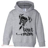 Boxer Mom Dog Face Dog Lovers Boxer Mom Toddler Hoodie thumb 0