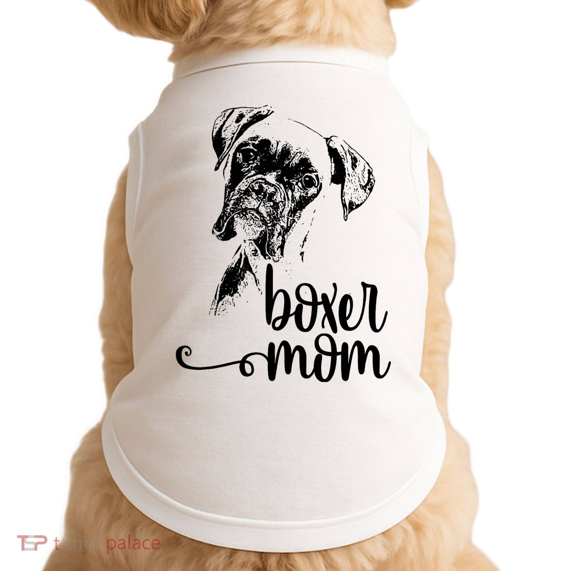 Boxer Mom Dog Face Dog Lovers Boxer Mom Doggie Tank