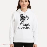 Boxer Mom Dog Face Dog Lovers Boxer Mom Hoodie thumb 5