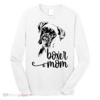 Boxer Mom Dog Face Dog Lovers Boxer Mom Long Sleeve Shirt thumb 0