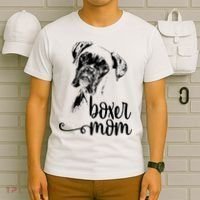 Boxer Mom Dog Face Dog Lovers Boxer Mom T-Shirt thumb 6