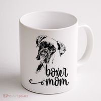 Boxer Mom Dog Face Dog Lovers Boxer Mom Coffee Mug thumb 1