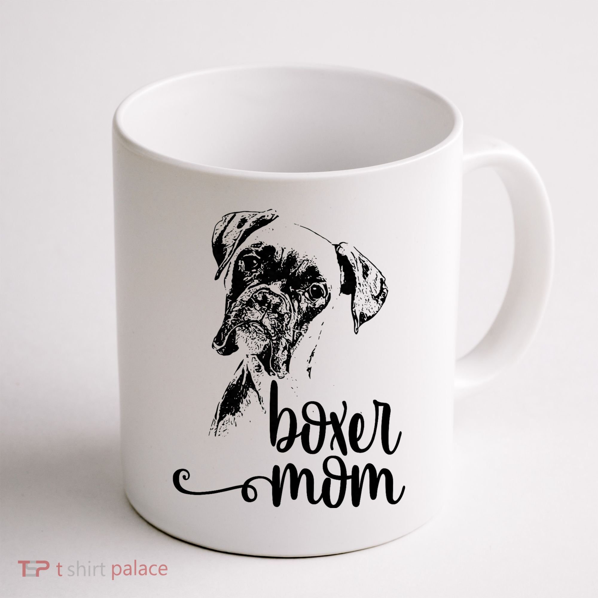 Boxer Mom Dog Face Dog Lovers Boxer Mom Coffee Mug