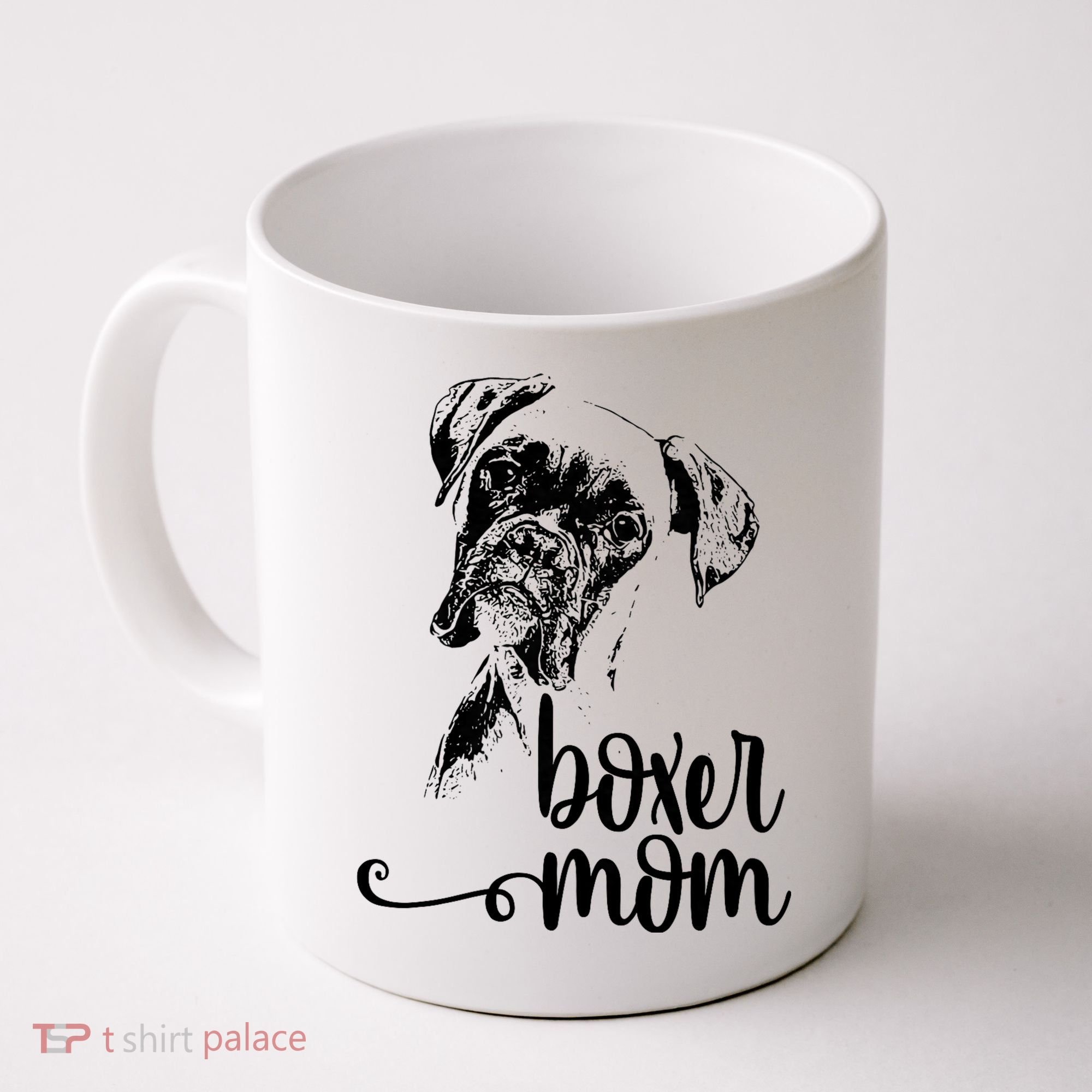 Boxer Mom Dog Face Dog Lovers Boxer Mom Coffee Mug