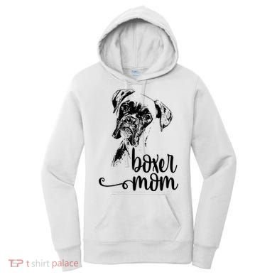 Boxer Mom Dog Face Dog Lovers Boxer Mom Women's Hoodie