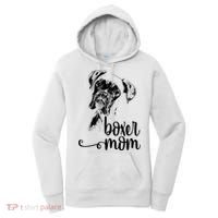 Boxer Mom Dog Face Dog Lovers Boxer Mom Women's Hoodie thumb 0