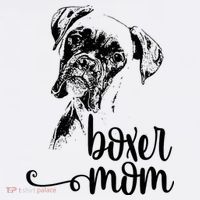 Boxer Mom Dog Face Dog Lovers Boxer Mom Women's Hoodie thumb 2