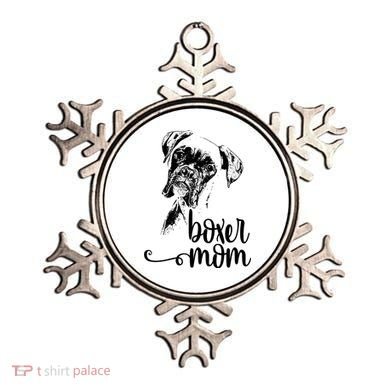 Boxer Mom Dog Face Dog Lovers Boxer Mom Ornament