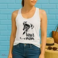 Boxer Mom Dog Face Dog Lovers Boxer Mom Women's Tank Top thumb 2