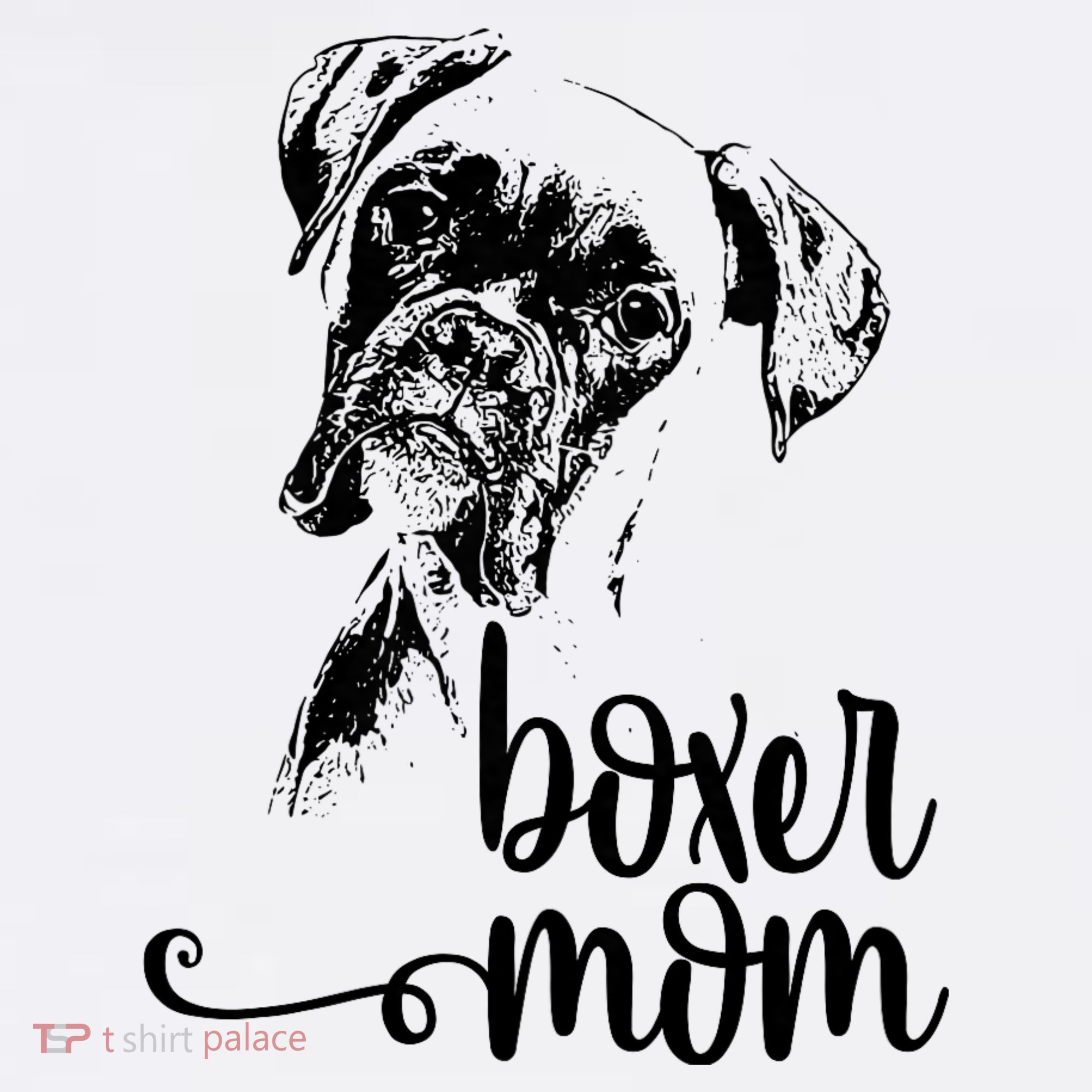 Boxer Mom Dog Face Dog Lovers Boxer Mom Women's Tank Top