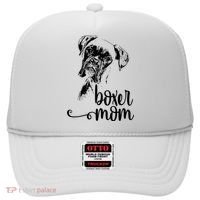 Boxer Mom Dog Face Dog Lovers Boxer Mom Hat thumb 0